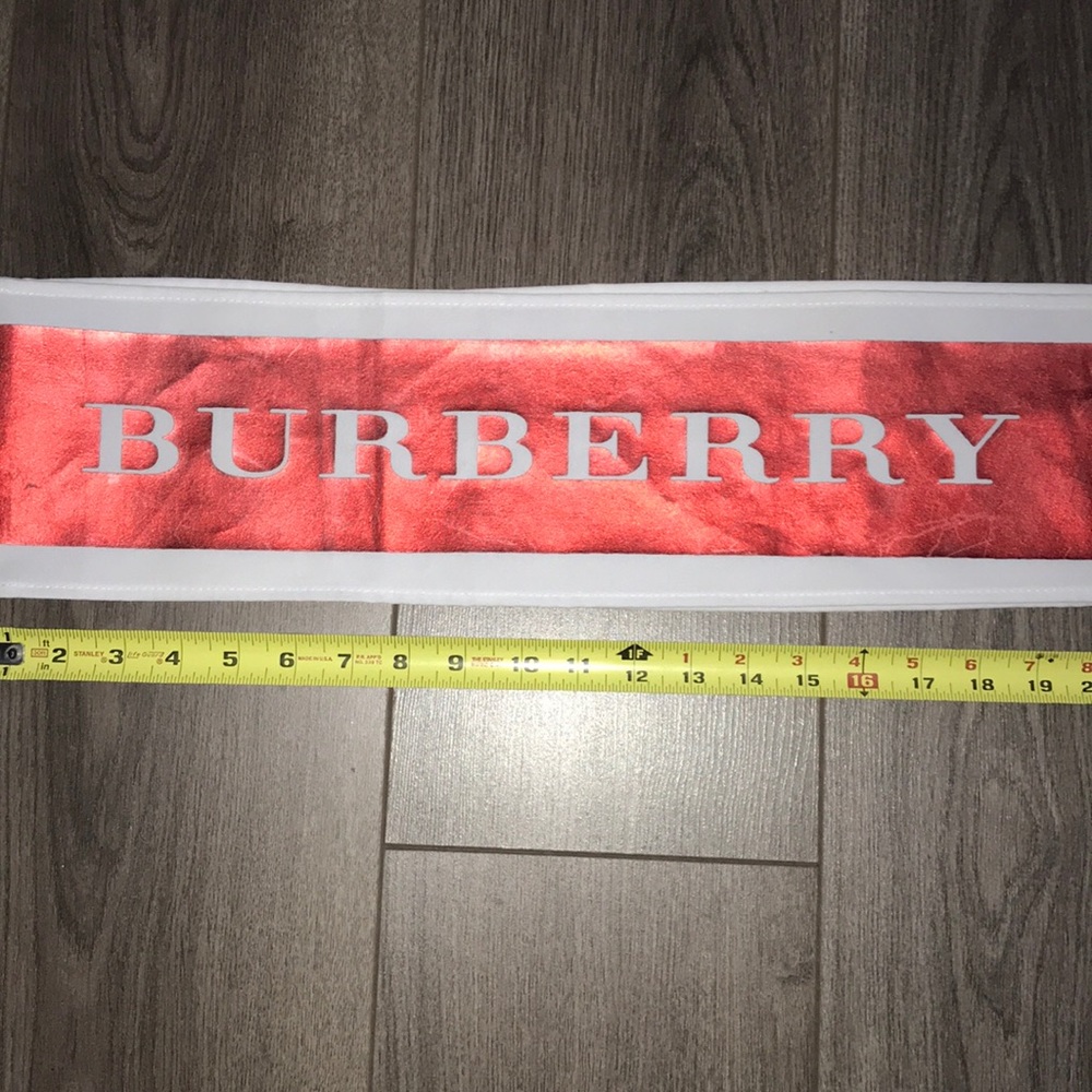 Burberry Advertising Sash